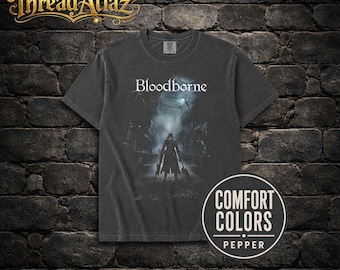 Bloodborne Tee – Retro Heavyweight Cotton Video Game Shirt