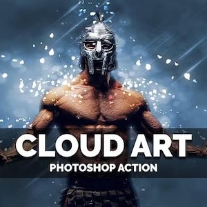 Azione Photoshop Cloud Art di CW, Effetti fotografici onirici, Creatore di nuvole artistiche, Editor di arte digitale, Plugin per Photoshop, Miglioramento del cielo