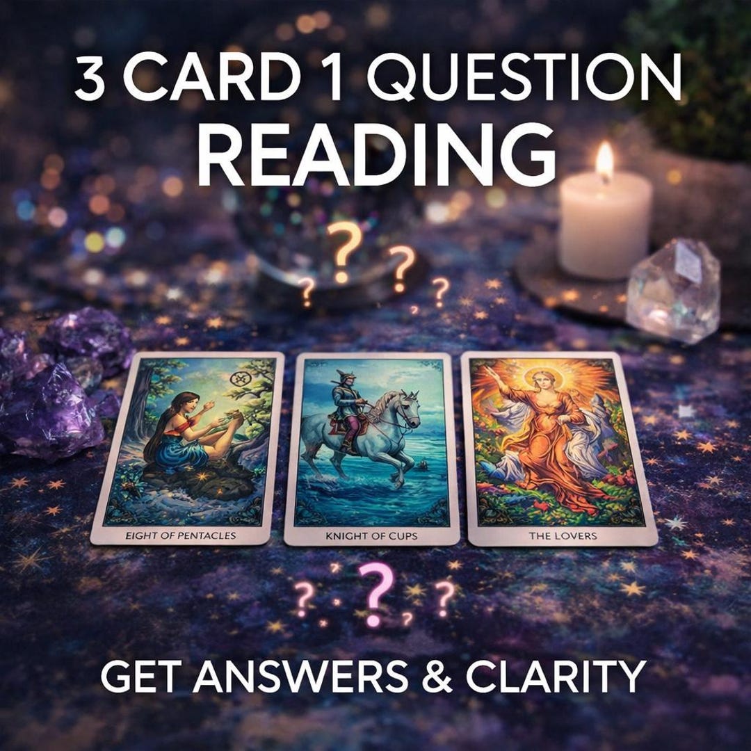 3 Card Tarot Reading – 1 Question | Clear Answers & Guidance - Etsy