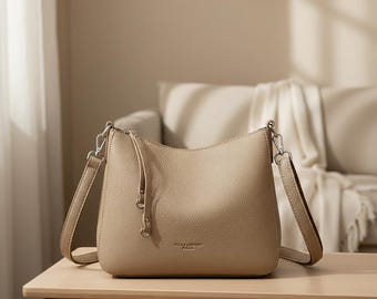 Women's Soft Microfiber Leather Shoulder Bag, Designer Crossbody Tote, Commuting Messenger Bag