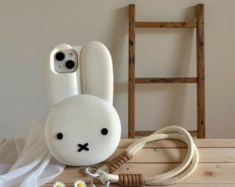 Soft Silicone Kawaii Bunny iPhone Case: Anti-Drop Protection, Full Coverage