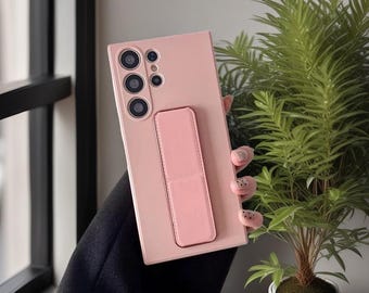 Magnetic Kickstand Hand Strap Case for Samsung Galaxy S25 S24 Ultra S23 S22 S21 Fe Phone