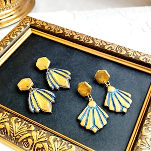 Boucles d'oreilles Art Déco diamants taille ancienne