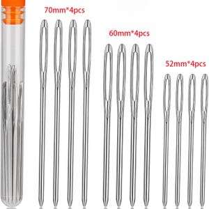 Large Eye Hand Sewing Needles Kit, Easy Threading for Yarn, Embroidery, Beading, Household Mending