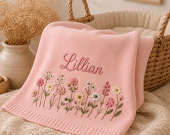 Copertina personalizzata per neonati, con nome ricamato, regalo sicuro per la cameretta, accessorio per passeggino per neonati