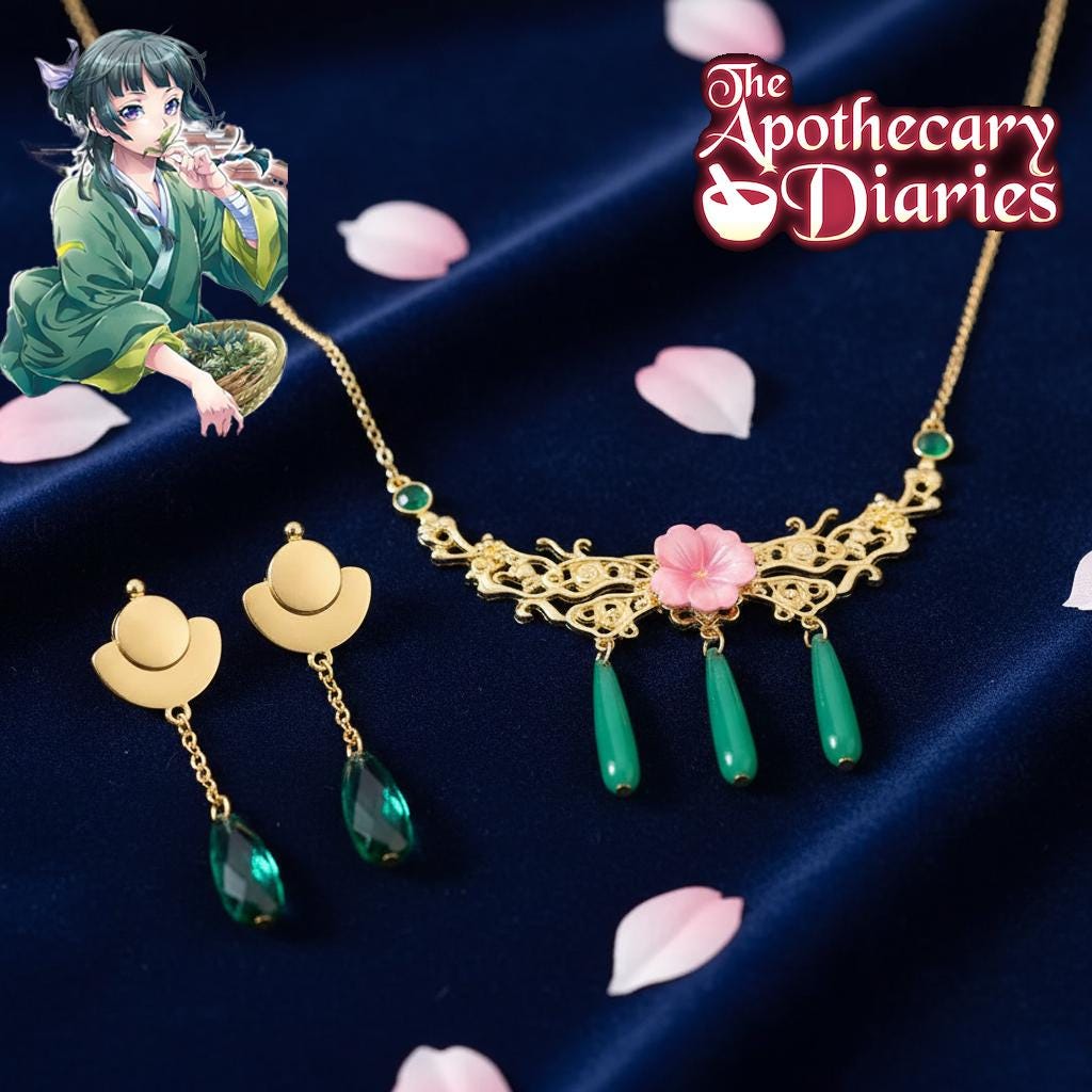 Maomao Necklace Earrings Set | Apothecary Diaries Anime Cosplay Accessories