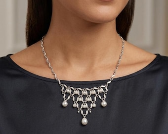 925 Sterling Silber Filigrane Halskette mit dem Anatolischen Filigranen Unterschied