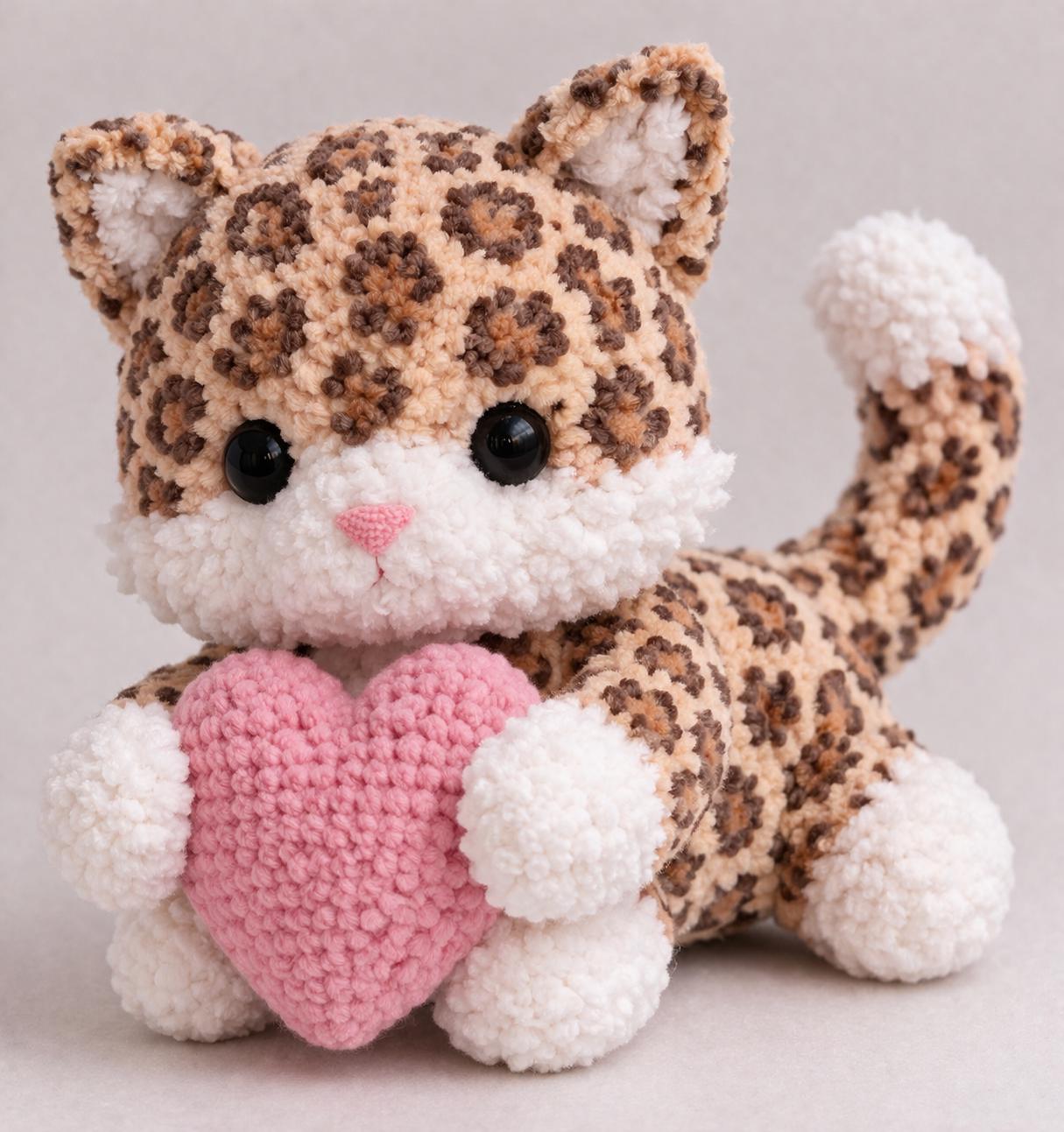 Leopard Fox Crochet Plush Pattern, Amigurumi Toy PDF, Beginner Friendly ...