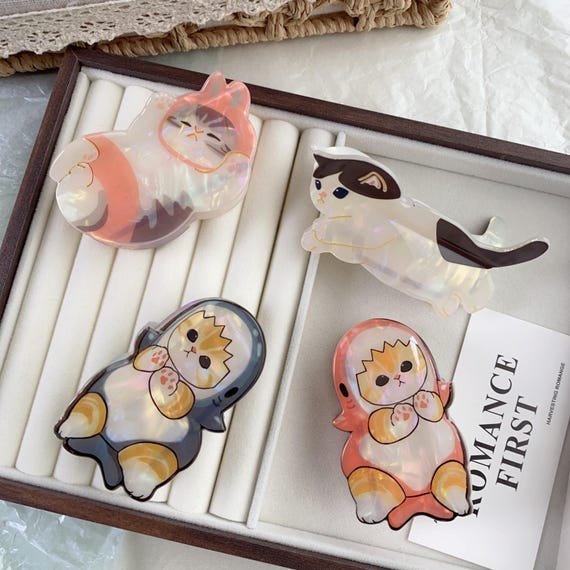 Novelty Hair Clips, Eco-friendly Acetate Cat in Costume Hair Accessories