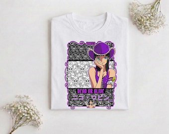 One Piece Shirt One Piece Anime Nico Robin Wanted Shirt, One Piece Anime Gifts Shirt, Nico Robin Devil Child One Piece Shirt