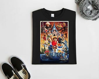 One Piece Shirt One Piece Anime Luffy and the Straw Hat Crew Shirt, One Piece Anime Gifts Shirt