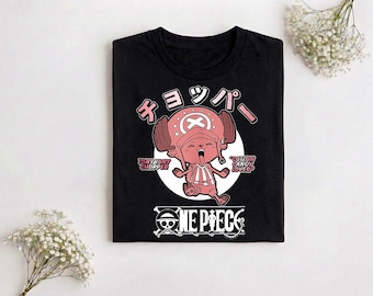 Camiseta de Tony Tony Chopper de One Piece, camiseta de algodón de azúcar con logotipo de Chopper, camiseta de regalo de One Piece.