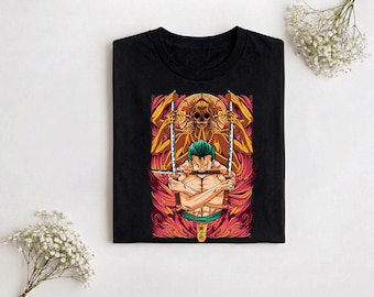 One Piece Roronoa Zoro Anime Shirt One Piece Pirate Hunter Zoro Shirt , One Piece Anime Gifts Shirt