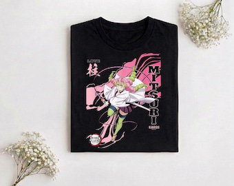 Camiseta Demon Slayer Infinity Castle Mitsuri Girl Love Hashira, regalos de Demon Slayer, sudadera con capucha de Demon Slayer, camiseta Mitsuri Kanroji