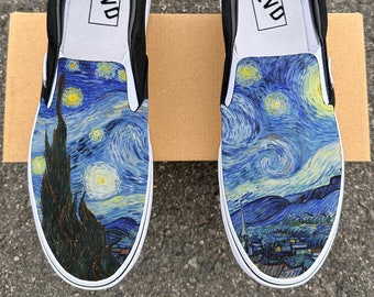 Van Gogh Starry Night BLVD Original Slip On Shoes for Women and Men