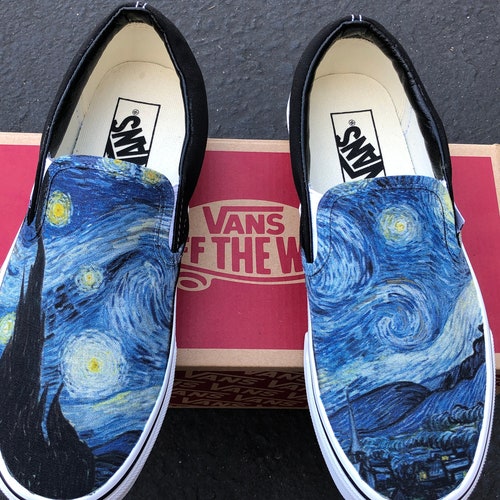 starry night custom vans