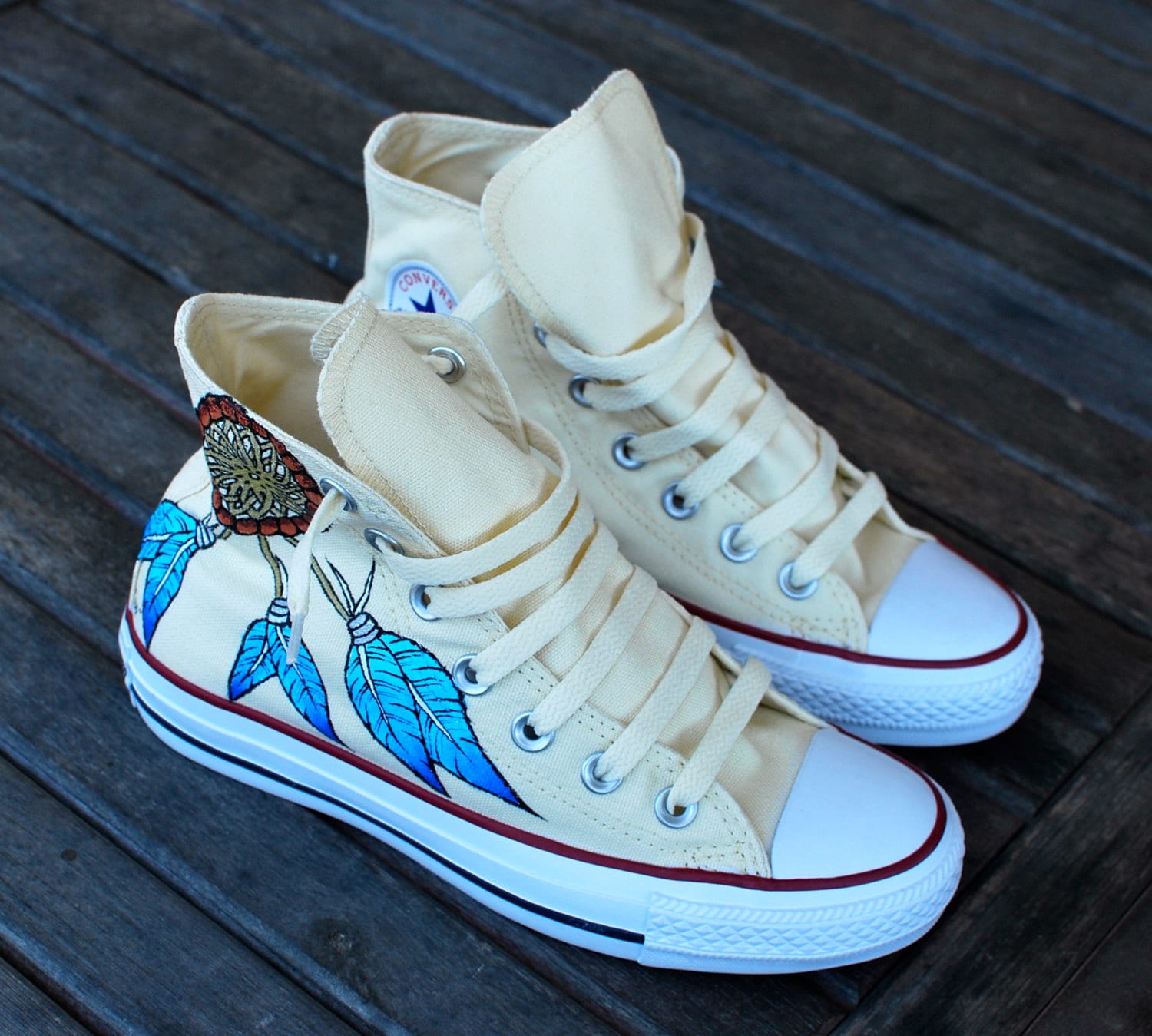 humor Mathis Cusco Custom Hand Painted Converse Sneakers Dream Catcher and - Etsy