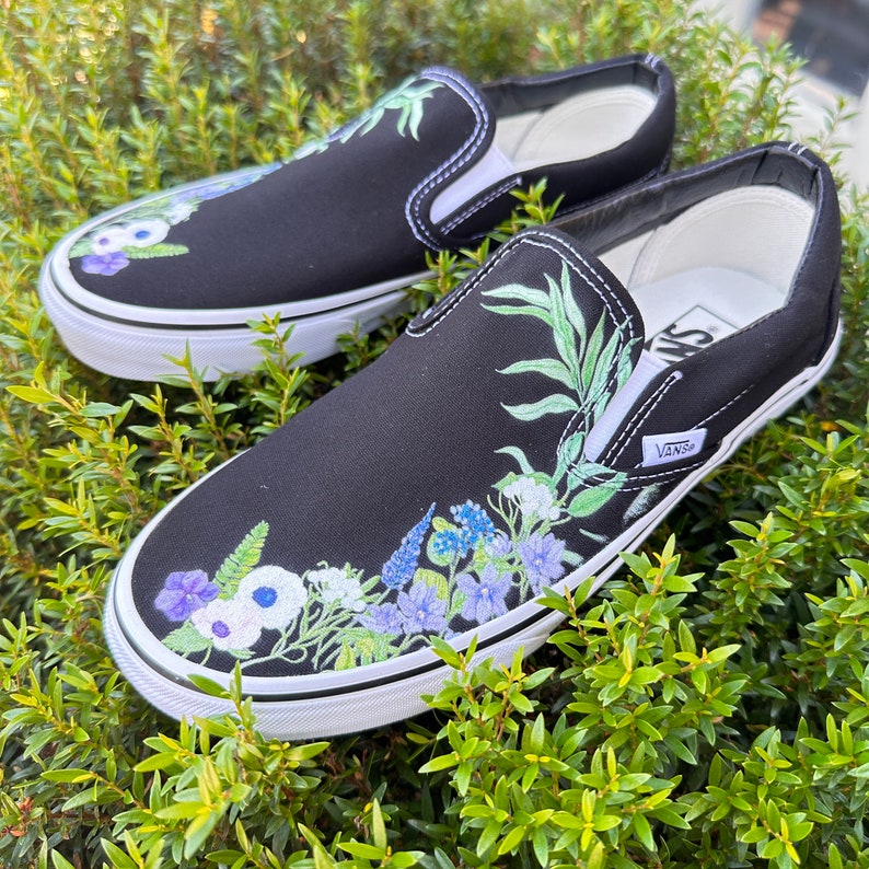 custom wedding shoes slip on vans