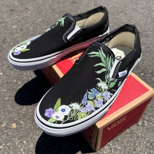 custom wedding shoes slip on vans