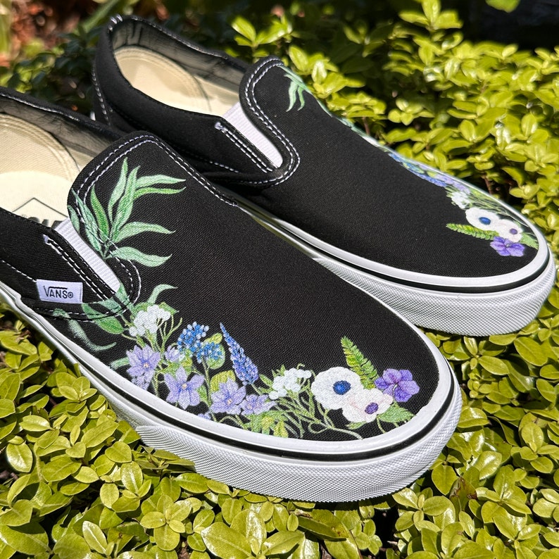 custom wedding shoes slip on vans
