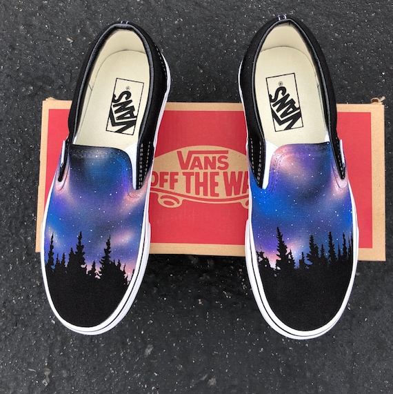 vans space print shoes