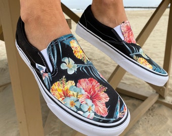 vans men's floral shoes