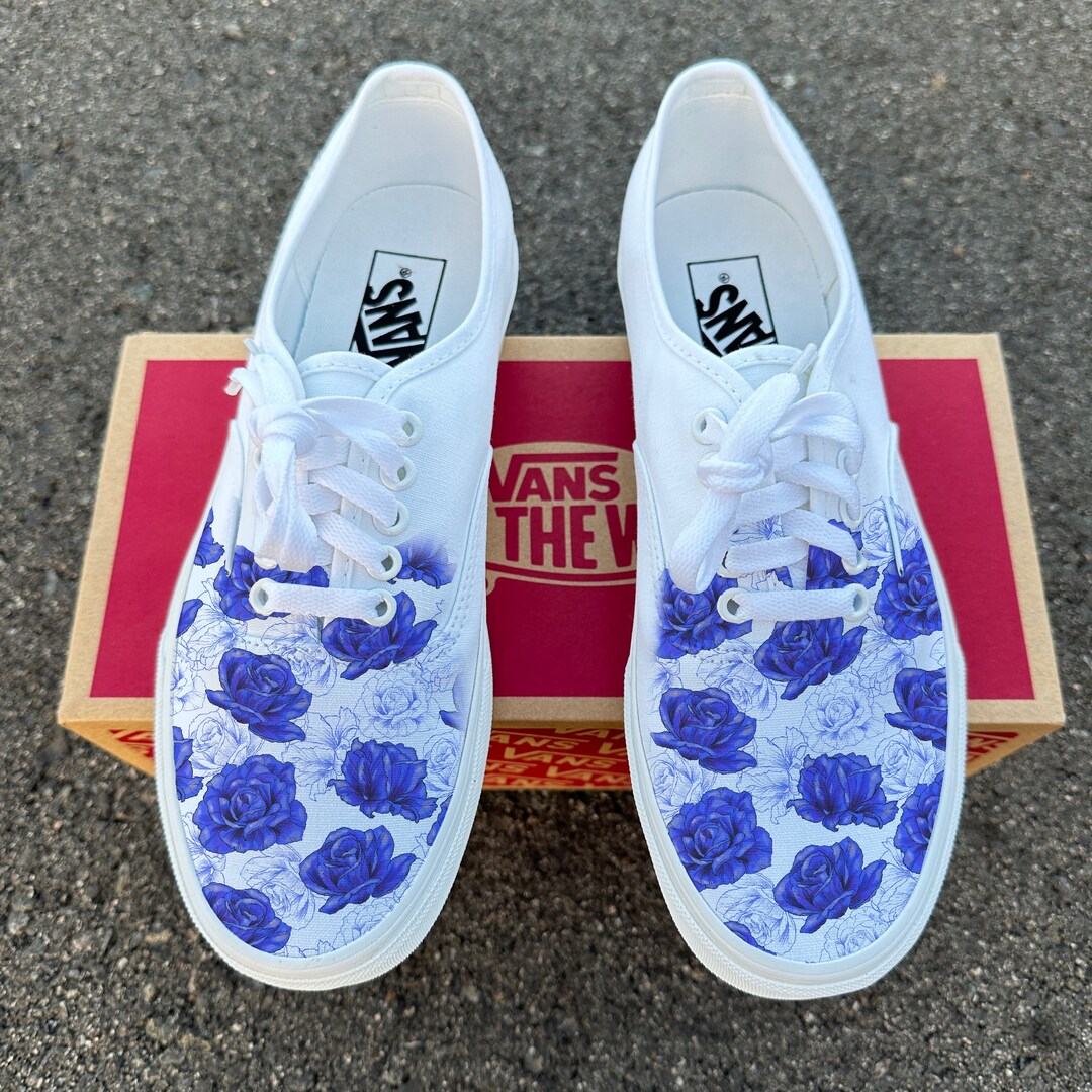 Blue rose vans deals