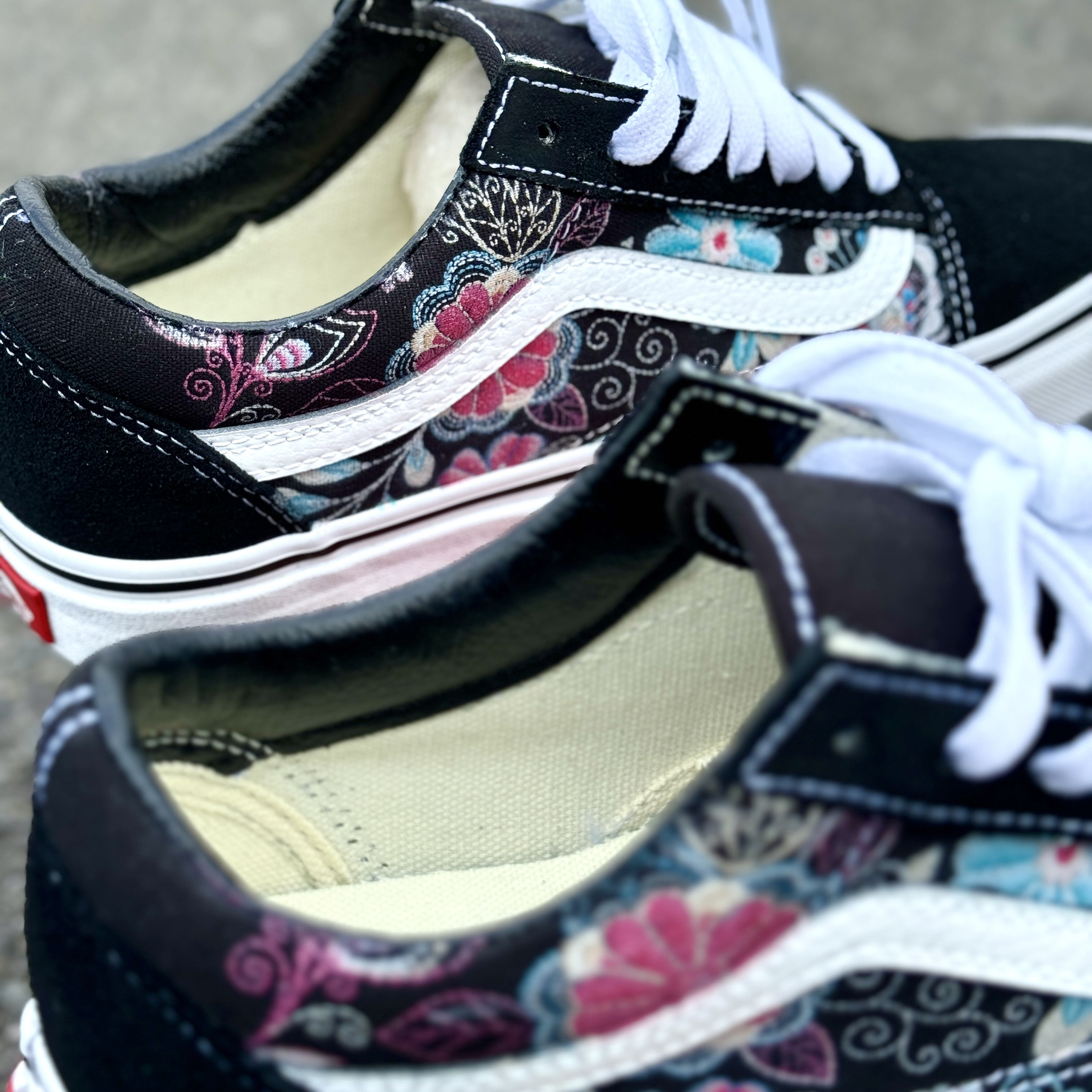 Garden floral old skool shoes hot sale