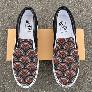 Zapatos sin cordones Boho Rainbow BLVD para hombres y mujeres