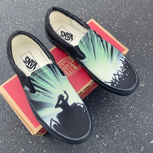 DJ Party Rave Vans Slip-On Schuhe für Männer und Frauen Disc Jockey