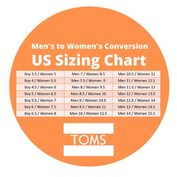 toms mens to womens size conversion