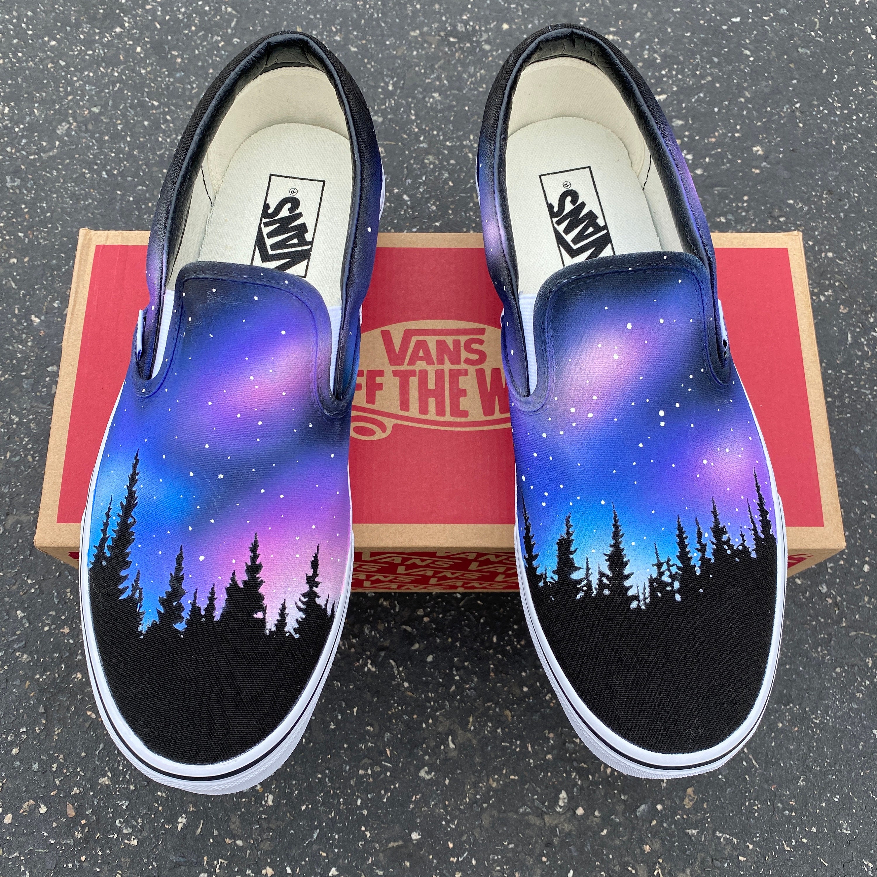 galaxy painted vans