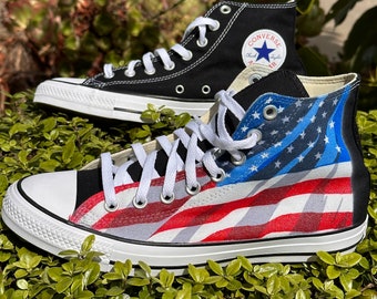 American flag converse low top online