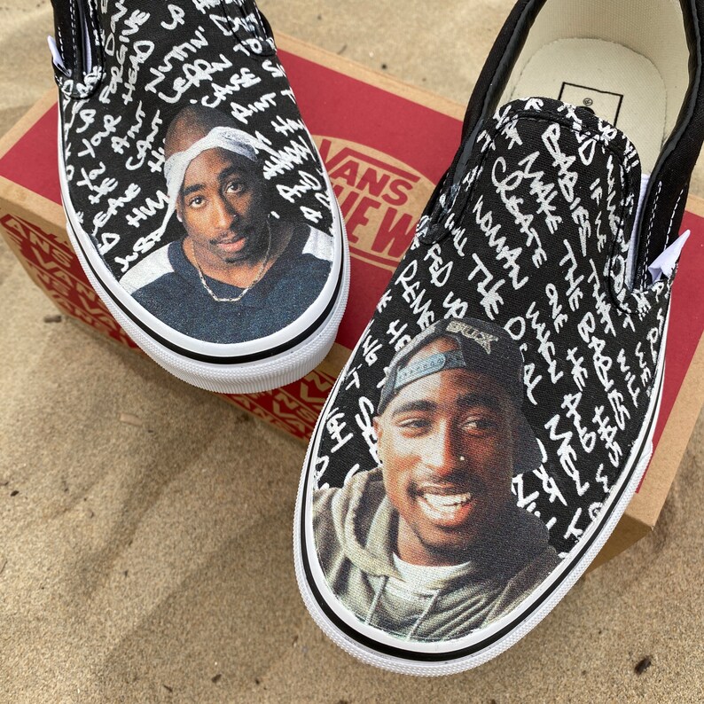 custom tupac vans