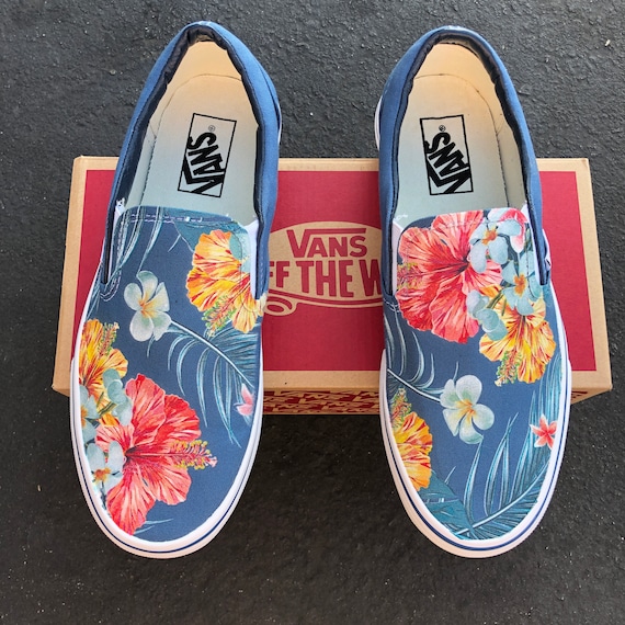 vans tropical print shoes