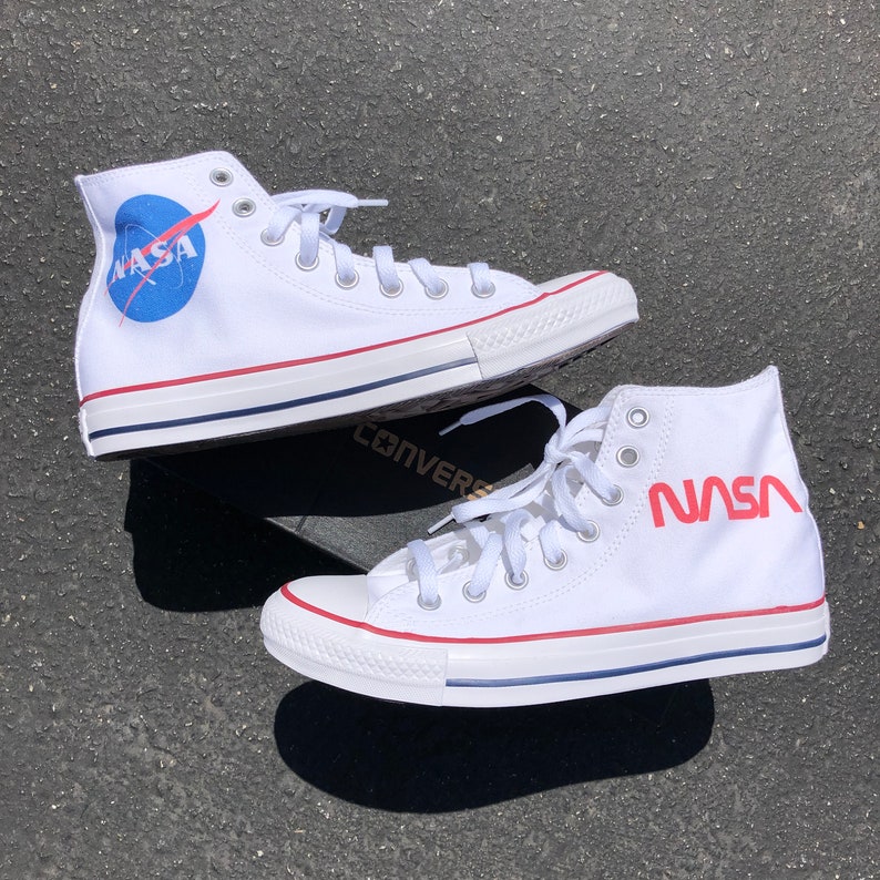 NASA Hi-top Converse - Etsy
