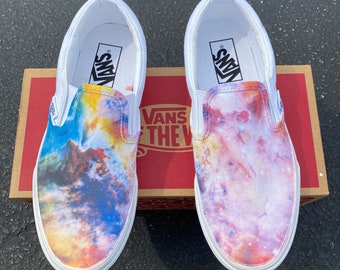 Vans Slip-On Custom Colored Galaxies