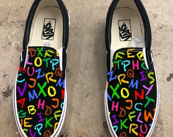 low top custom vans