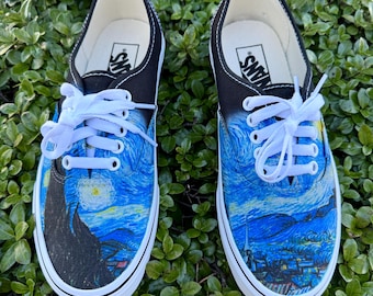 Van Gogh Starry Night Vans Authentic Shoes for Women and Men Etsy