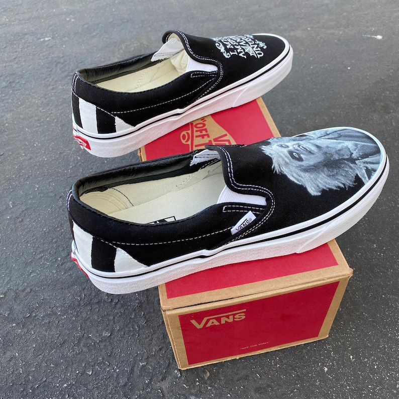 Beetlejuice Vans Shoes Custom Slip on Vans - Etsy