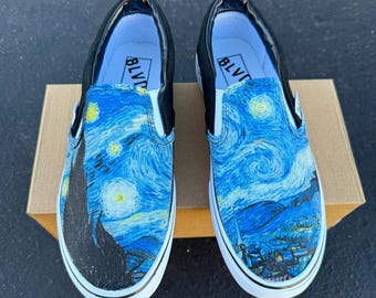 Van Gogh Starry Night BLVD Original Slip On Shoes for Women and Men