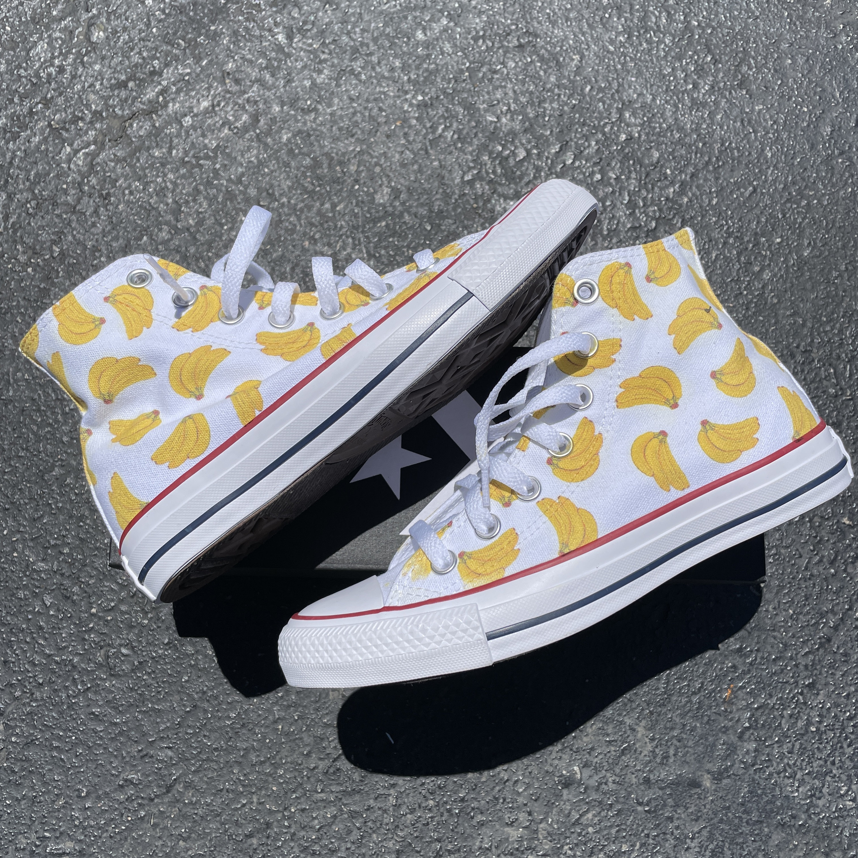 Buy Banana Bunches High Top Converse Online in India - Etsy