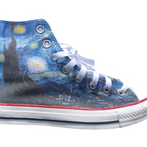 Starry Night Hi-Top Converse Chuck Taylor Shoes for Women and Men