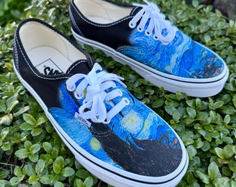 Van Gogh Starry Night Vans Authentic Shoes for Women and Men