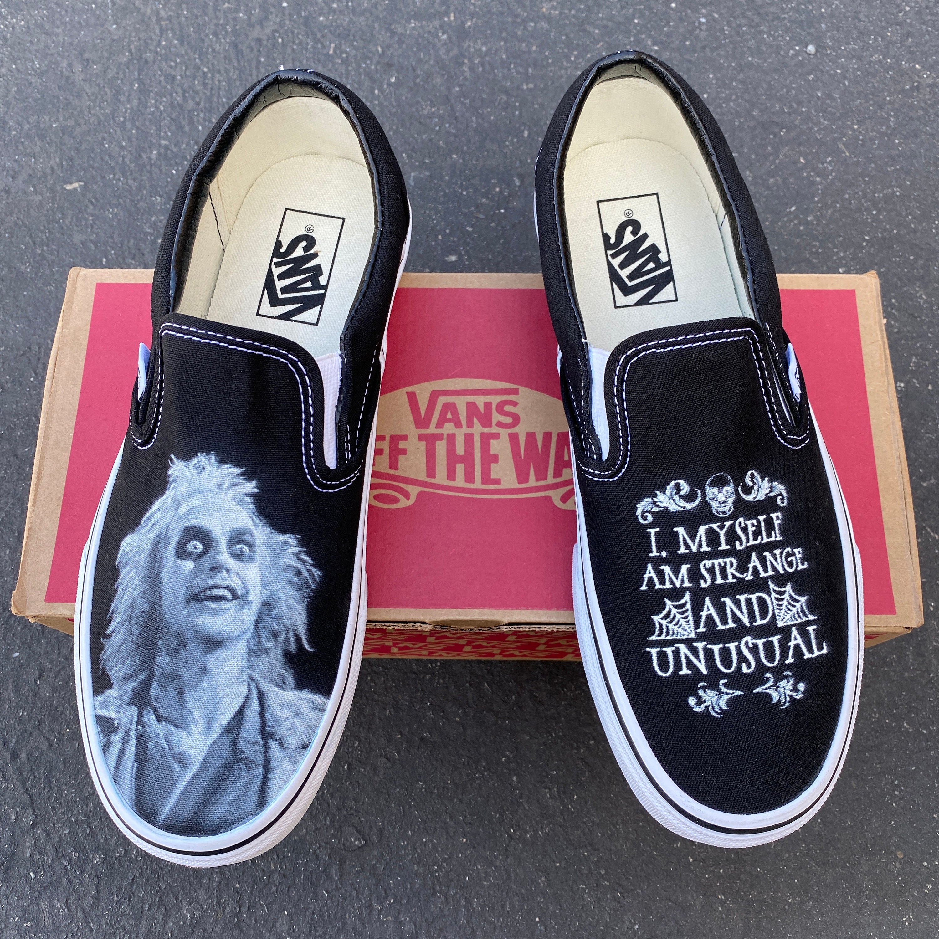 Mente Espere sonriendo Tim burton vans - Etsy España