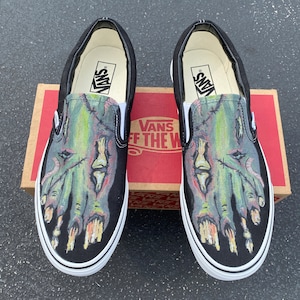 Custom Slip On Vans - Zombie Feet Vans