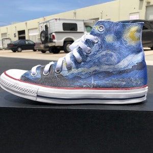 Starry Night Hi-Top Converse image 3