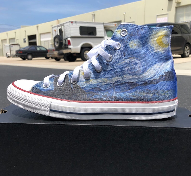 Starry Night Hi-Top Converse image 3