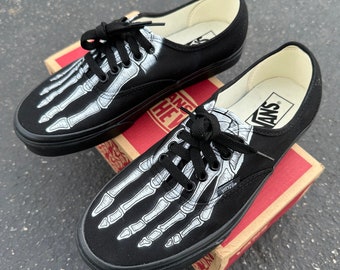 カスタム スケルトン フィート X-Ray ブラック/ブラック Vans