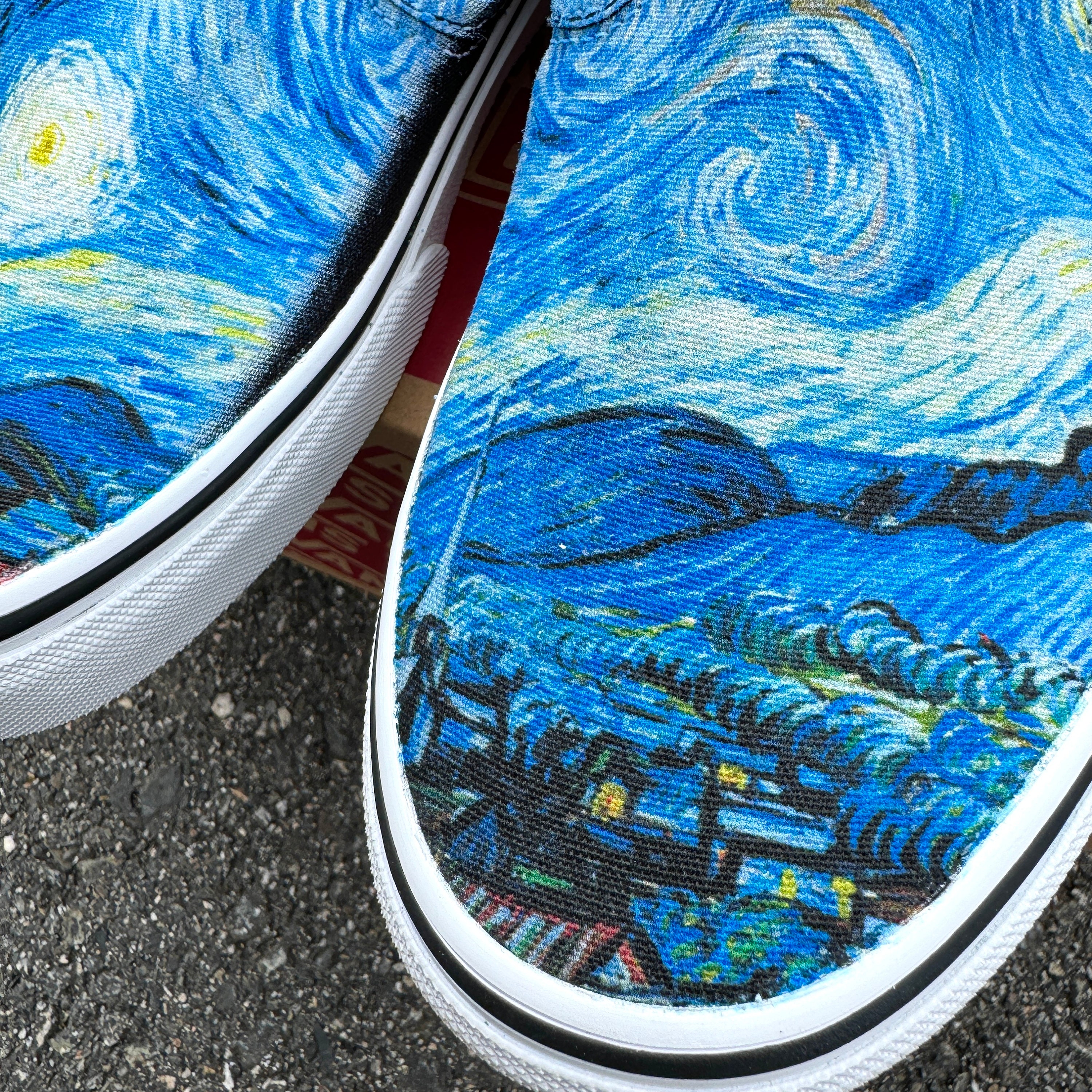 UIN Men\'s Sneaker Painted Canvas
Slip-On Walking Travel Shoes (Starry Night) UIN Blossom Women main image 3